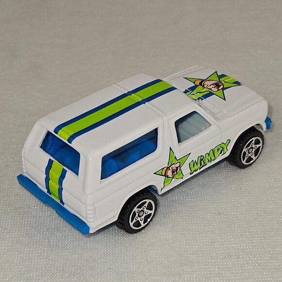 Racing Champions Wimpy (Popeye) '80 Ford Bronco, White, Loose (K234) - Picture 3 of 7